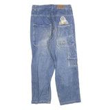 YAUNBANG Womens Blue Regular Straight Denim Light Wash Jeans W28 L24 Casual