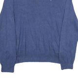 POLO RALPH LAUREN Mens Blue Plain Cotton V-Neck Basic Knit 2XL Jumper