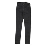 LEVI'S Womens Black Denim Regular Skinny Jeans W26 L29 Classic Fit Zip Closure