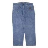 CARHARTT Mens Jeans Blue Regular Straight Denim Light W40 L30 Classic Cotton
