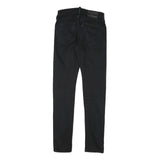 LEVI'S 519 Womens Slim Black Denim Jeans Cotton Blend Zip W26 L30 Skinny Fit