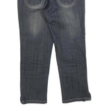 INSTANT VINTAGE Womens Regular Fit Blue Denim Jeans Cotton Zip W26 L21 Stylish