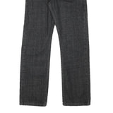 LEVI'S Mens Jeans Black Regular Straight Denim Raw W28 L29 Classic Cotton Blend