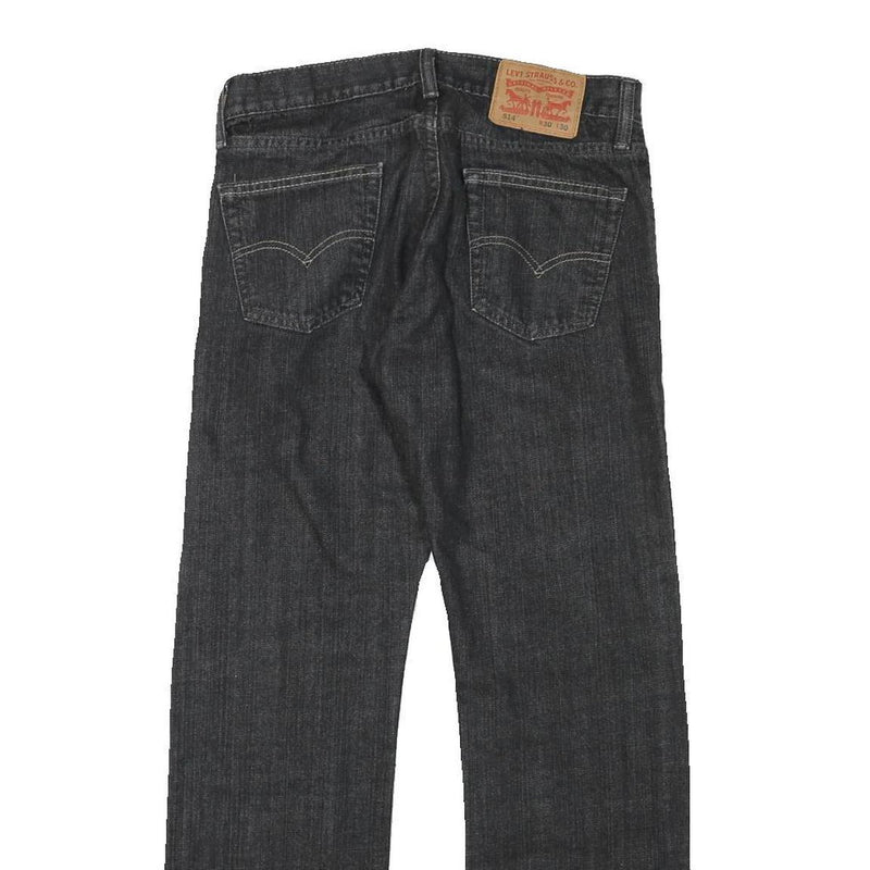 LEVI'S Mens Jeans Black Regular Straight Denim Raw W28 L29 Classic Cotton Blend