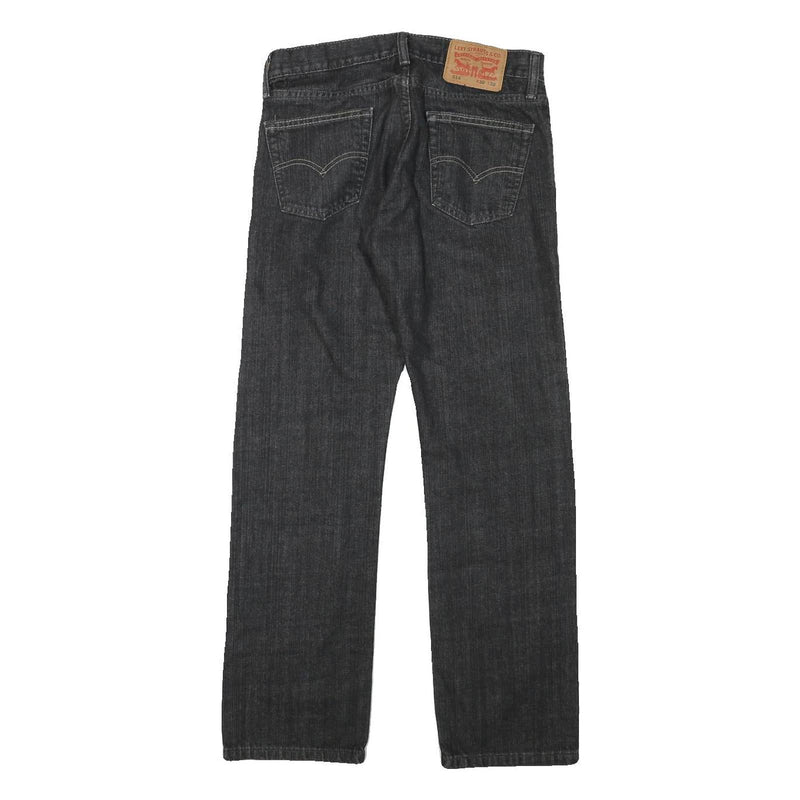 LEVI'S Mens Jeans Black Regular Straight Denim Raw W28 L29 Classic Cotton Blend