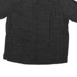 BATIK BAY Mens Black Rayon Hawaiian XL Floral Print Short Sleeve Shirt Relaxed