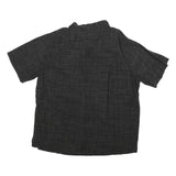 BATIK BAY Mens Black Rayon Hawaiian XL Floral Print Short Sleeve Shirt Relaxed