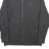 CALVIN KLEIN Mens Grey Jacket L Cotton Blend Zip Casual Outerwear