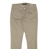 SYLVIAN HEACH Womens Slim Beige Cotton Blend Trousers W28 L25 Casual Wear