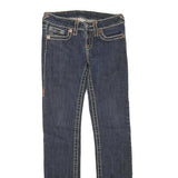 TRUE RELIGION Womens Dark Blue Regular Jeans Denim W27 L29 Classic Cotton Zip