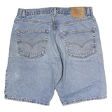 LEVI'S Mens Denim Blue Casual Shorts L W36 Classic Cotton Button Closure
