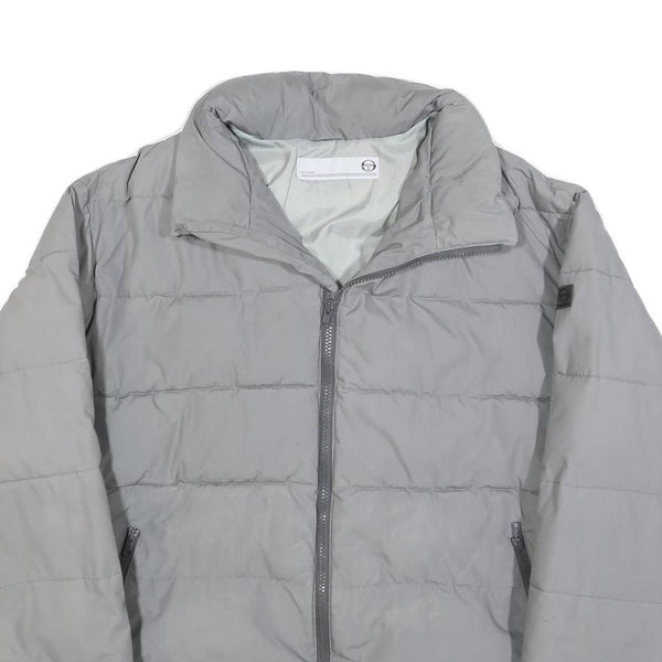 SERGIO TACCHINI Mens Grey Jacket M Polyester Blend Plain Lightweight Zip