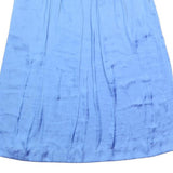 JIGSAW Womens Blue Swing Midi Polyester Skirt UK 10 Elegant Lightweight