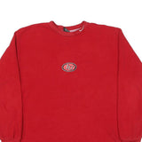 NIKE Mens Red IU Logo Pullover Hoodie XL Polyester Blend Casual Wear