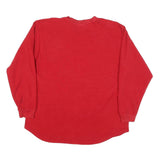 NIKE Mens Red IU Logo Pullover Hoodie XL Polyester Blend Casual Wear