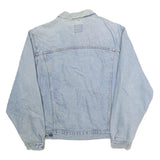 LEE Mens Blue Denim Jacket L Cotton Classic Fit Button Closure Casual Style
