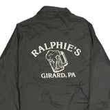 DON ALLESON ATHLETIC Mens Black Nylon Button Jacket M Lightweight Sportswear