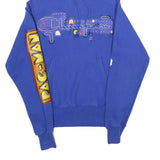 CHAMPION REVERSE WEAVE Mens Blue Pac-Man Pullover Hoodie M Graphic Print Retro