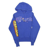 CHAMPION REVERSE WEAVE Mens Blue Pac-Man Pullover Hoodie M Graphic Print Retro