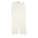 NAPAPIJRI Womens White Polyester Blend Regular Fit Straight Trousers W32 L32 Zip