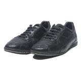 BOSS Mens Leather Black Lace-Up Trainers UK 10 Casual Comfortable Stylish