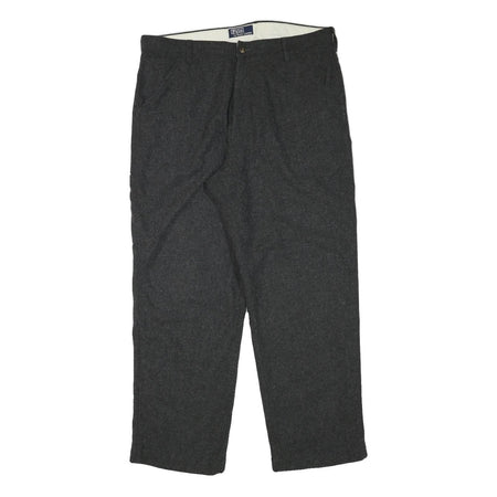POLO RALPH LAUREN Mens Wool Blend Grey Regular Fit Straight Trousers W38 L31