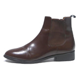 JONAK Womens Chelsea Boots Leather Brown UK 8 Stylish Classic Comfortable