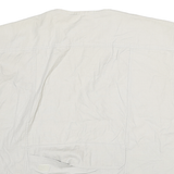 CHEROKEE Mens White Cotton Utility Jacket XL Woven Sleeveless Multi Pocket Zip