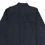 SADDLEBRED Mens Navy Blue Shirt L Cotton Blend Button Down Casual