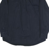 SADDLEBRED Mens Navy Blue Shirt L Cotton Blend Button Down Casual