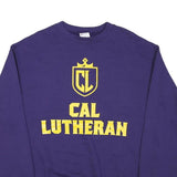 CARHARTT Mens Blue Cal Lutheran Crew Neck L Cotton Blend Sweatshirt