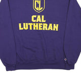 CARHARTT Mens Blue Cal Lutheran Crew Neck L Cotton Blend Sweatshirt
