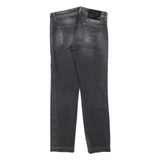 JACOB COHEN Womens Jeans Black Slim Straight Denim Raw W28 L28 Stylish
