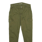 TALLY WEIJL Womens Cotton Blend Olive Slim Relaxed Cargo Trousers W32 L29