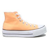 CONVERSE Chuck Taylor All Star Mens High Top Trainers Peach Canvas UK 7 Stylish