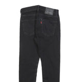 LEVI'S Mens Black Slim Tapered Denim Dark W29 L30 512 Jeans Cotton Blend Zip