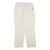 COLUMBIA Womens Regular Fit Beige Zip Cargo Trousers W32 L30 Outdoor Hiking