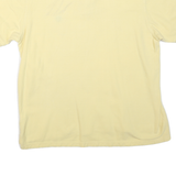 CHAPS Mens Yellow Polo Shirt XL Cotton Blend Basic Casual Summer Wear