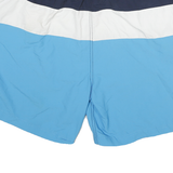 NAUTICA Mens Blue & White Swimming Shorts XL W34 Drawstring Lightweight Classic