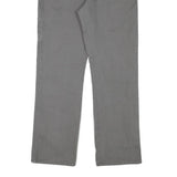 DICKIES Mens Regular Grey Cotton Blend Workwear Trousers W32 L29 Durable Zip