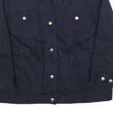 CHAPS Womens Navy Blue Jacket XL Cotton Classic Button Denim Label