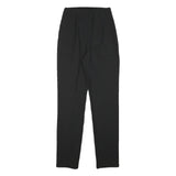 PATRIZIA PEPE Womens Wool Blend Black Slim Tapered Trousers W22 L29 Elegant Slim