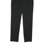 PATRIZIA PEPE Womens Wool Blend Black Slim Tapered Trousers W22 L29 Elegant Slim