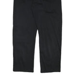 LEE COOPER Mens Black Regular Fit Straight Leg Trousers W34 L27 Zip Cotton Blend