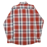 WRANGLER Mens Red & Blue Checked Shirt L Cotton Blend Casual Classic Button