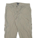 TOMMY HILFIGER Womens Shorts Beige Casual L W33 Pocketed Cotton Blend