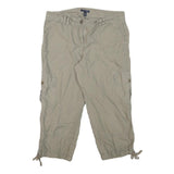 TOMMY HILFIGER Womens Shorts Beige Casual L W33 Pocketed Cotton Blend