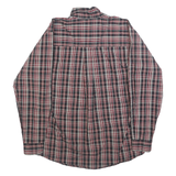 WRANGLER Mens Red Black White Checked Shirt M Casual Button-Down Cotton