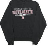 CHAMPION Mens Black University Of South Dakota Alumni Pullover Hoodie M Cotton