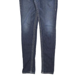 TRUE RELIGION Womens Jeans Blue Slim Skinny Denim Medium W31 L34 Stylish Zip